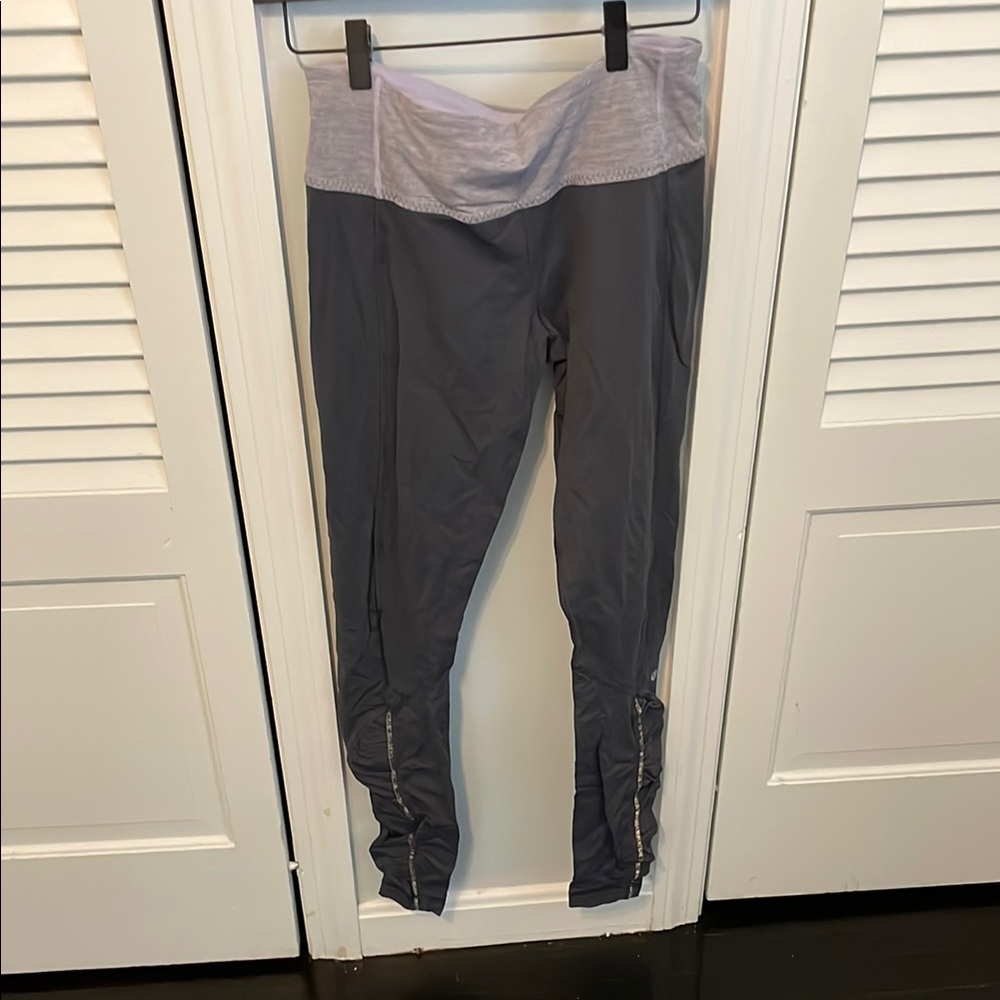 Gray and Light Purple Leggings